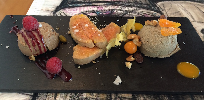 Plate of pate foie gras