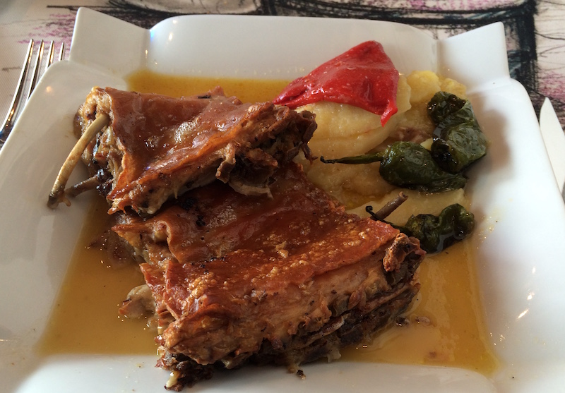 Plate of suckling pig