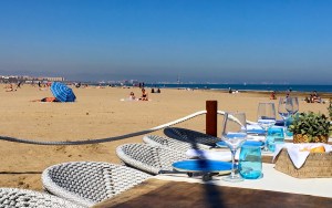 Marina Beach Club Chiringuito view Valencia Spain