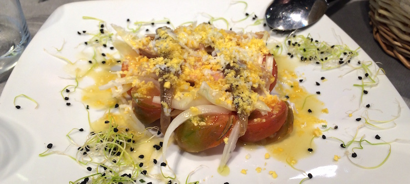 Tomato salad Tributo Valencia spain
