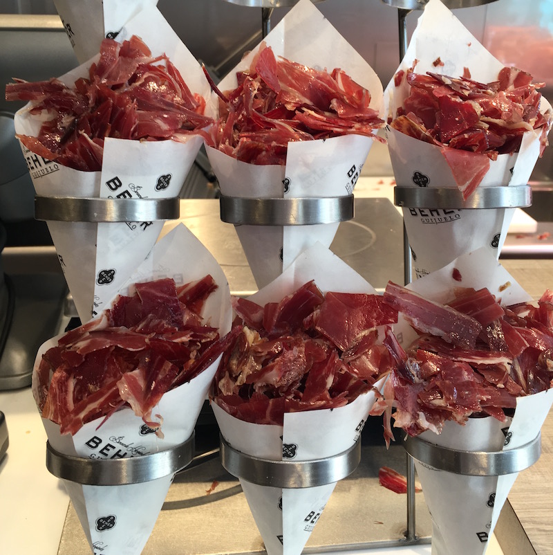 cones of ham Beher Valencia Spain