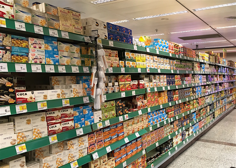 conservas canned seafood supermarket aisle