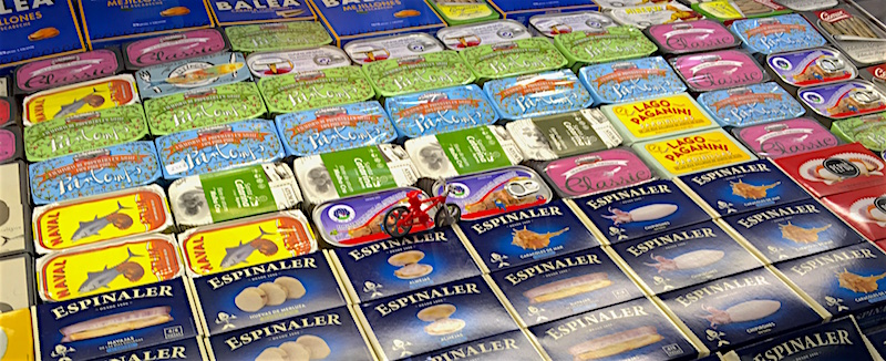 conserva cans at Central Market Valencia Spain