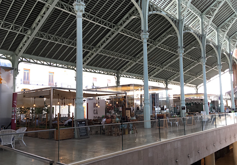 Mercado de Colon terrace cafes
