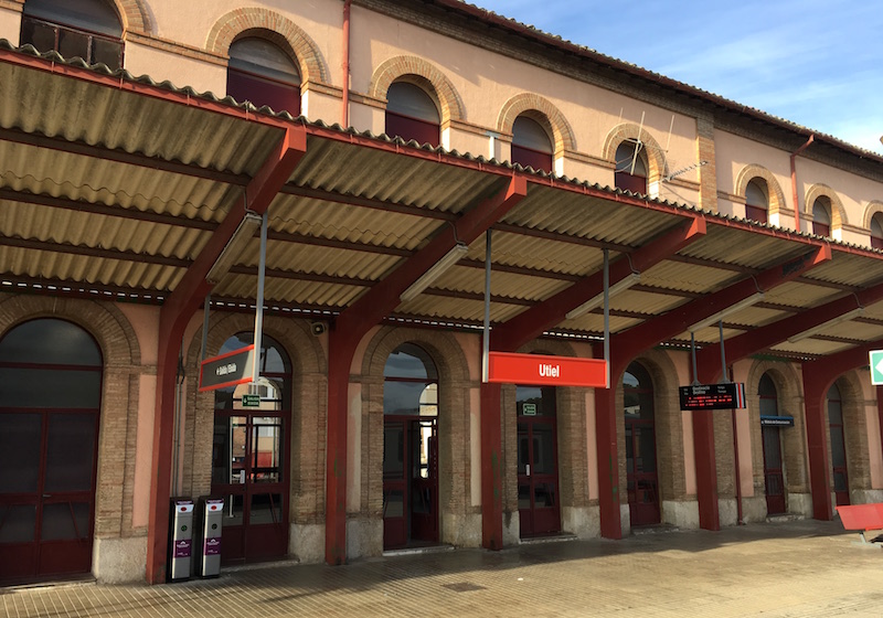 Utiel train station Valencia Spain