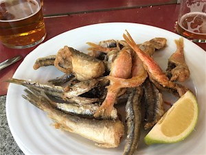 Fried Fish Boatella Tapas Valencia
