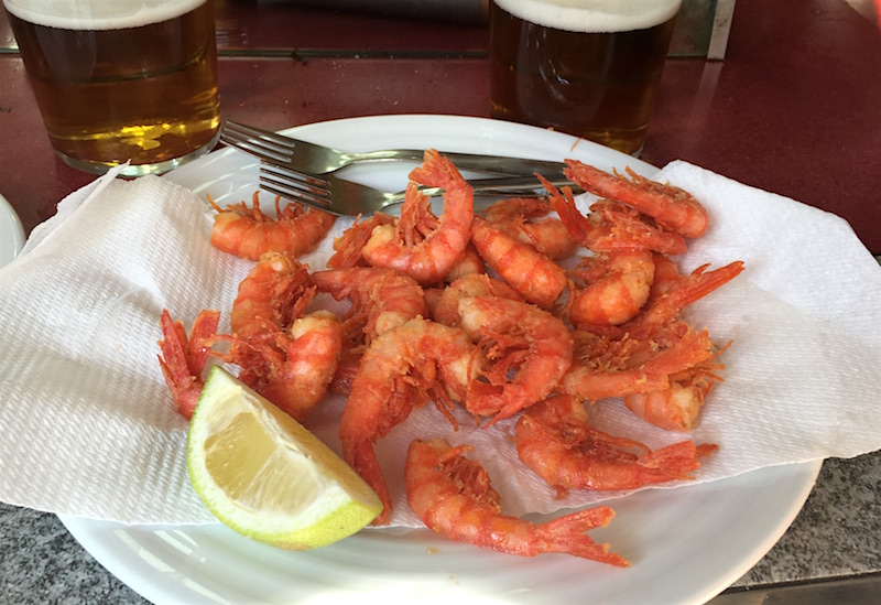 Gambas Fritas Botella Tapas Valencia