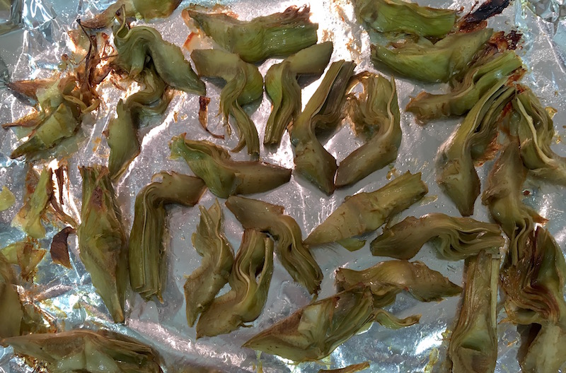 artichokes-roasting