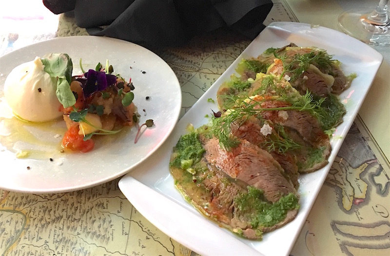 Burrata and Bollito L'Alquimista Valencia