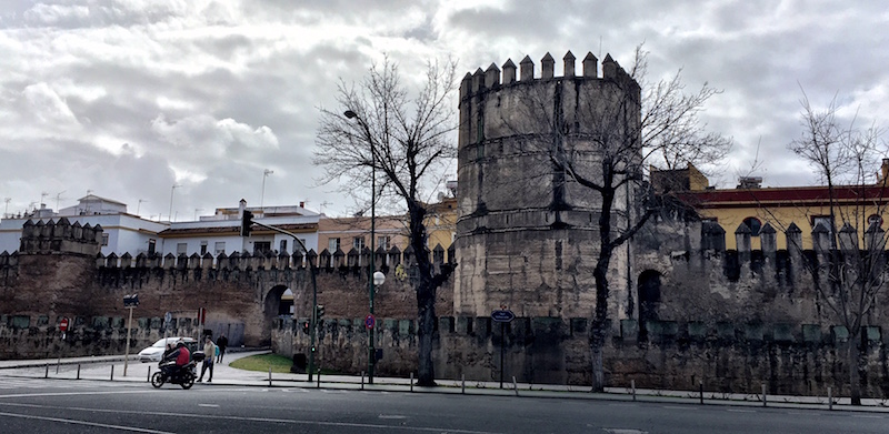 city walls of Seville Spain