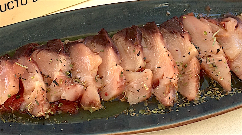 Bonito white tuna Crudo Bar Valencia