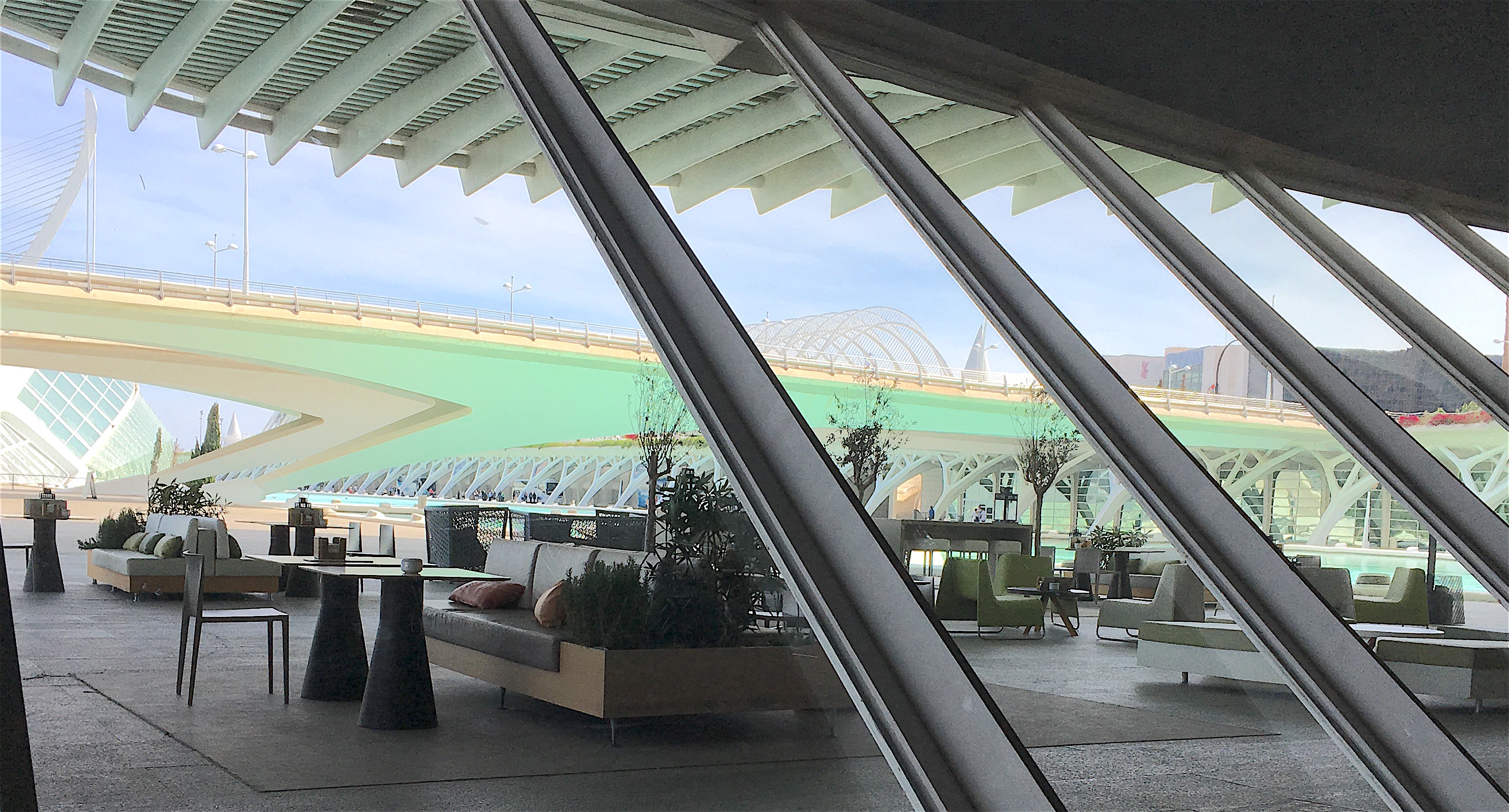 Contrapunto Terrace from inside