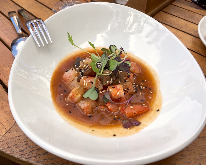 Shrimp tartar with mushrooms Atlantico Valencia