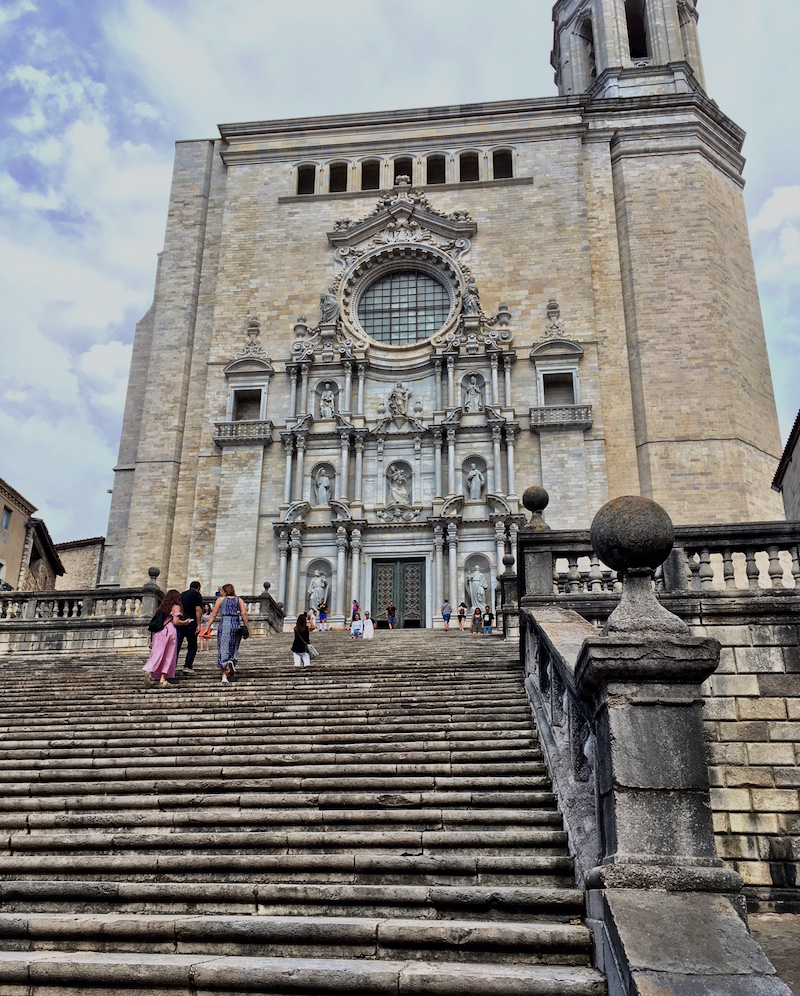 Girona cathedral steps Spain