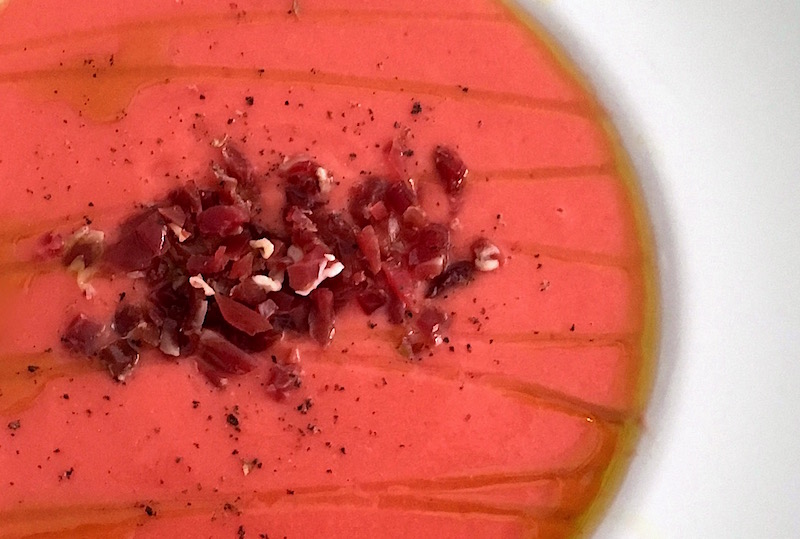 Salmorejo-jamon-serrano-pepper crop