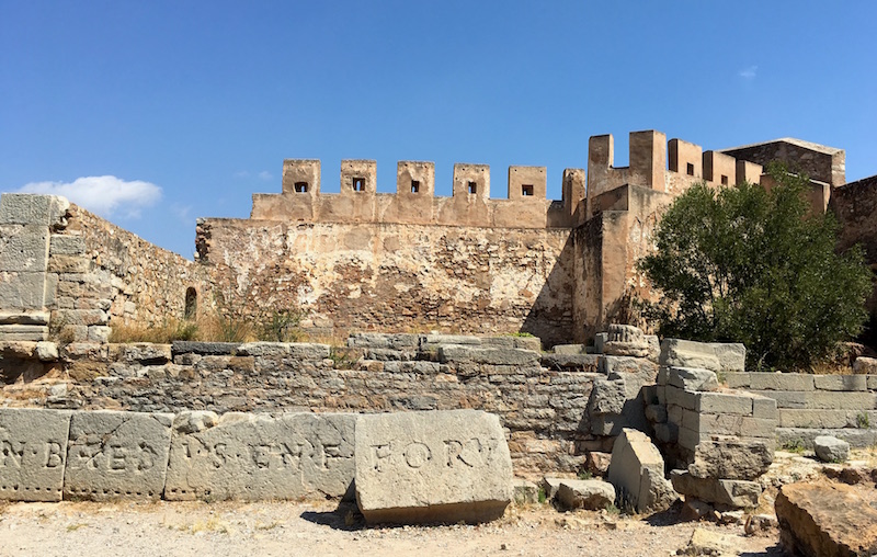 Sagunto castle Roman Forum Epigraphs Spain