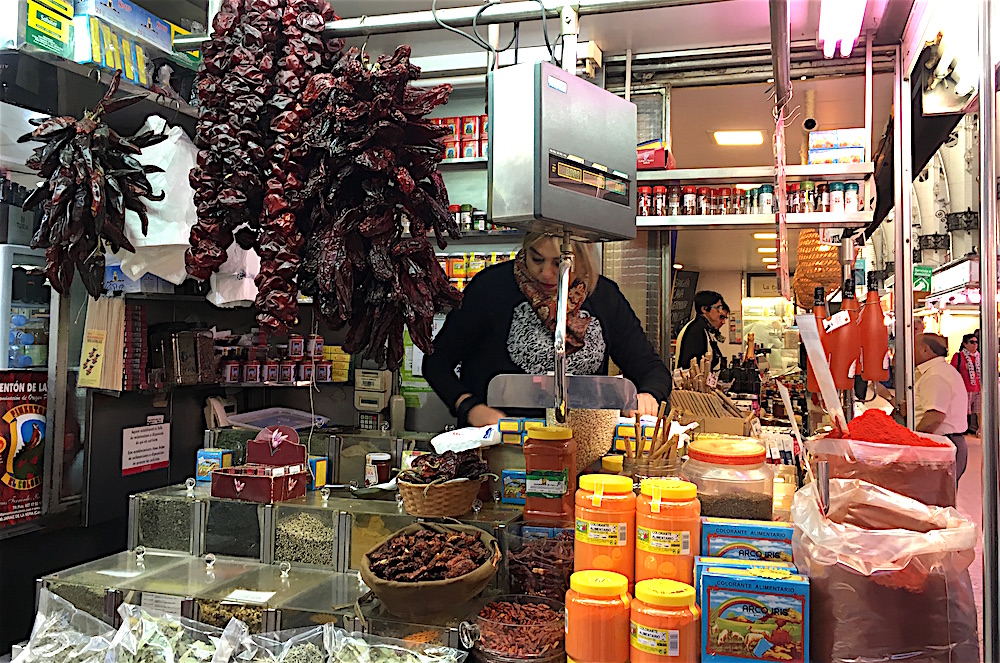 Market Paprika stall