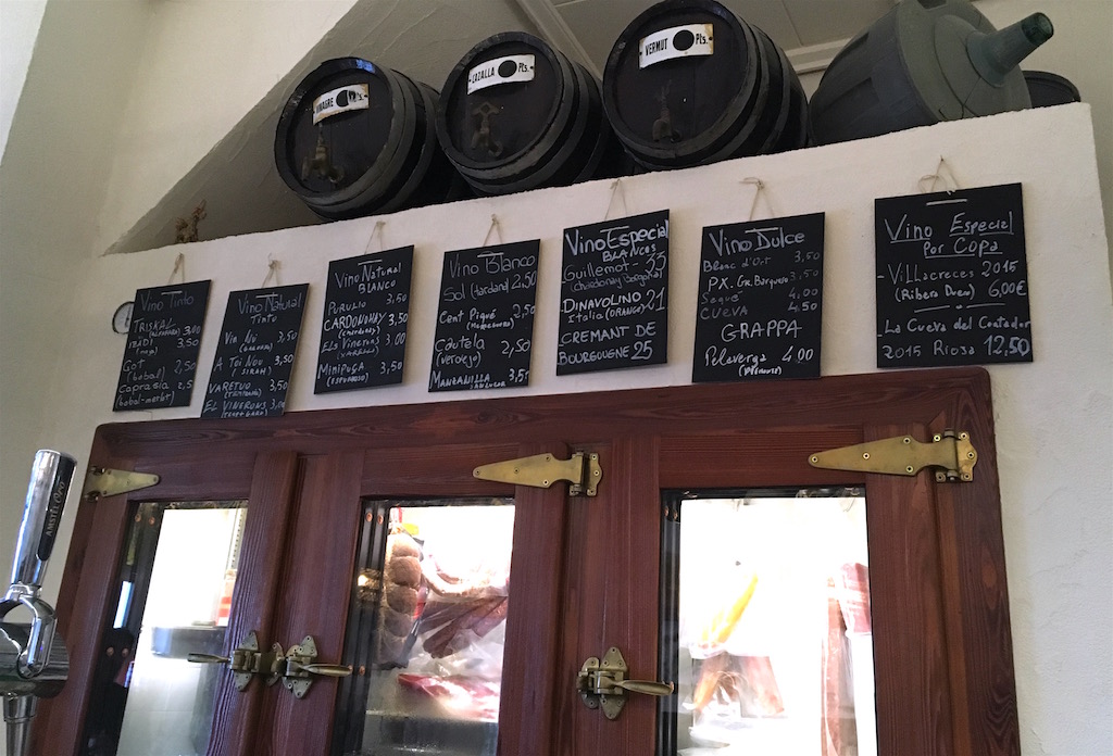 Anyora Bodega vino por copa boards