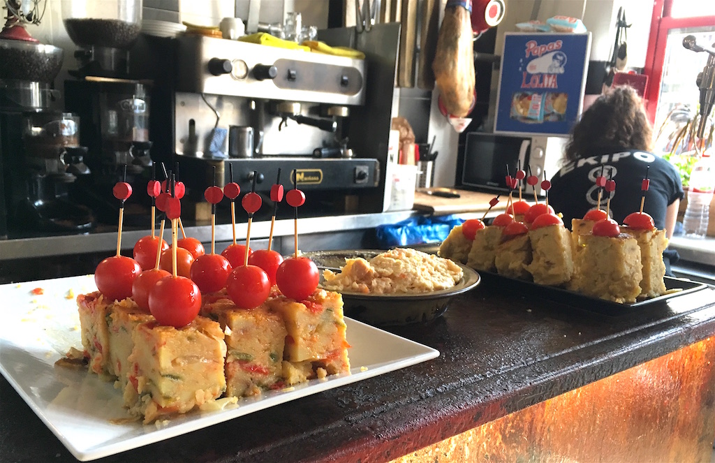 tortilla pinchos Bodega La Peseta