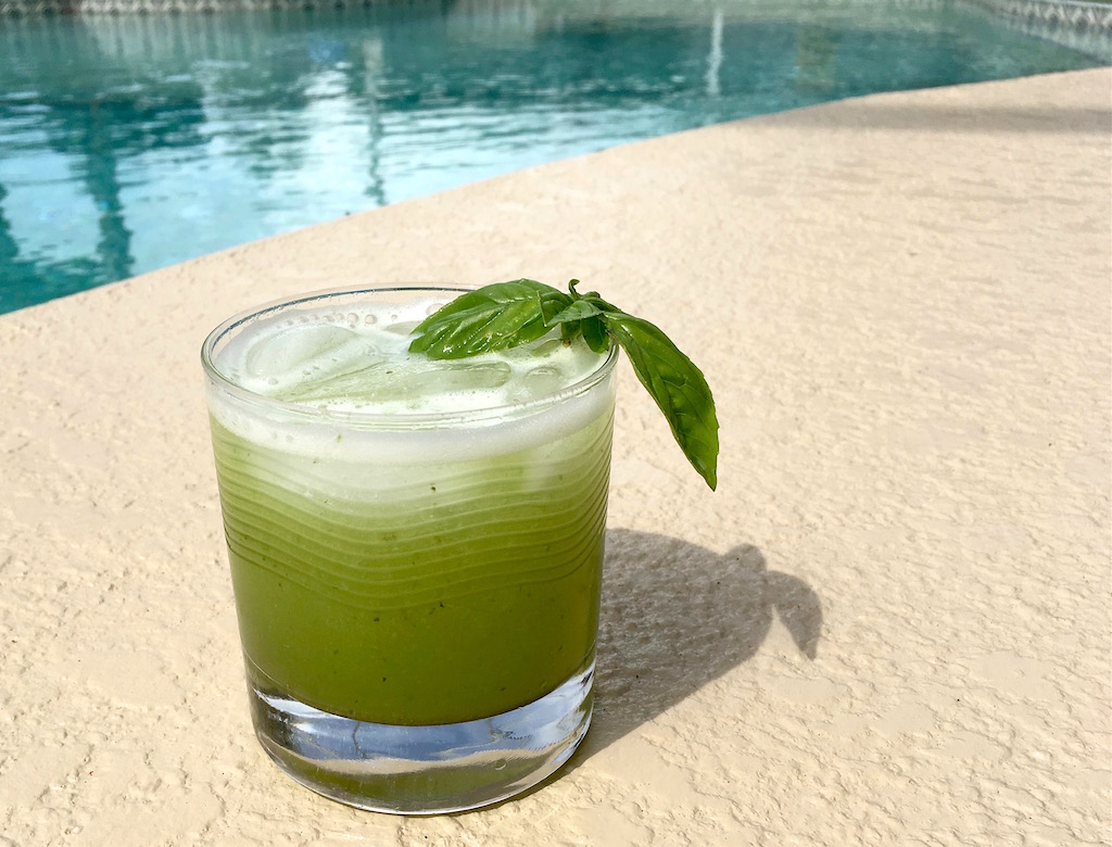 Melon Jalapeño Basil Margaritas