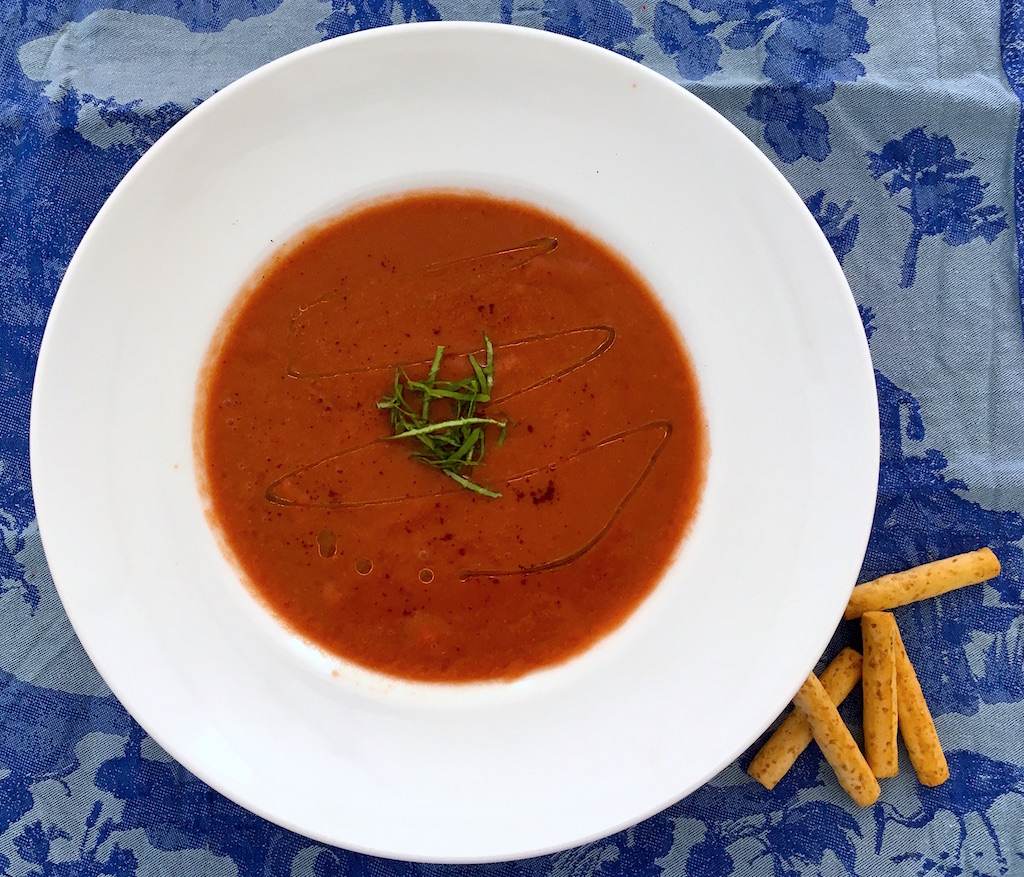 Cherry Chipotle Gazpacho