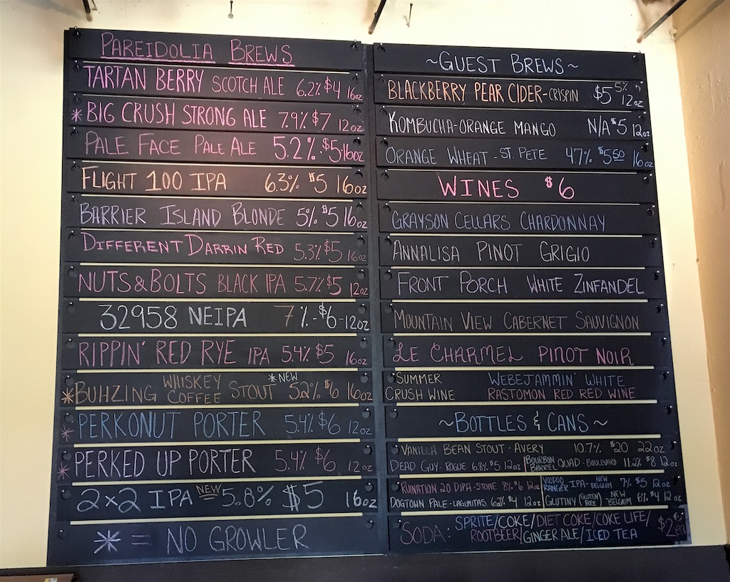 Pareidolia-Tap-List-4.2018