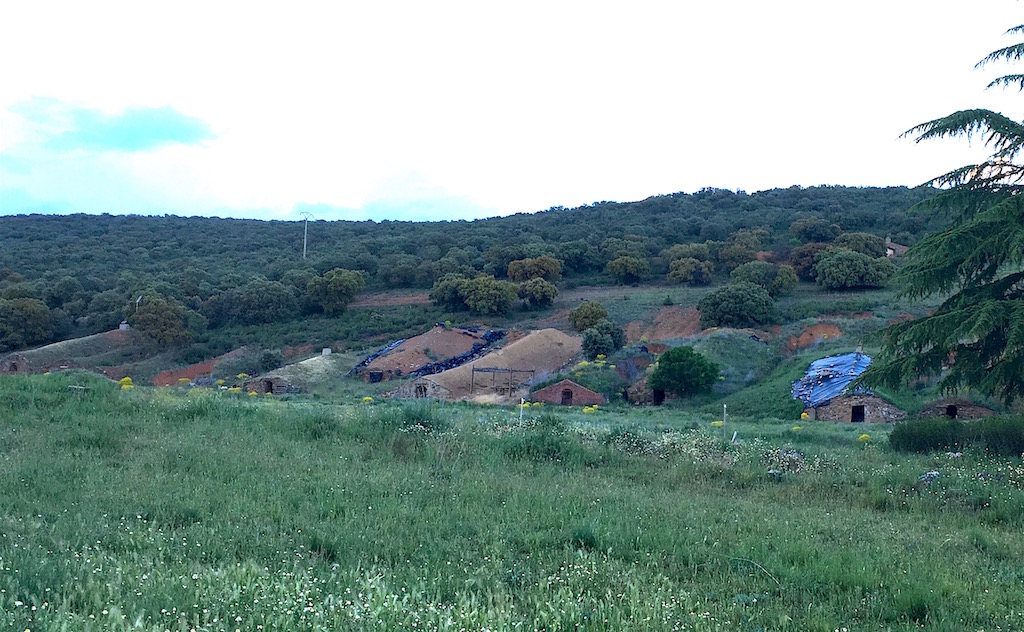 bodega caves on hillside Castilla y Leon