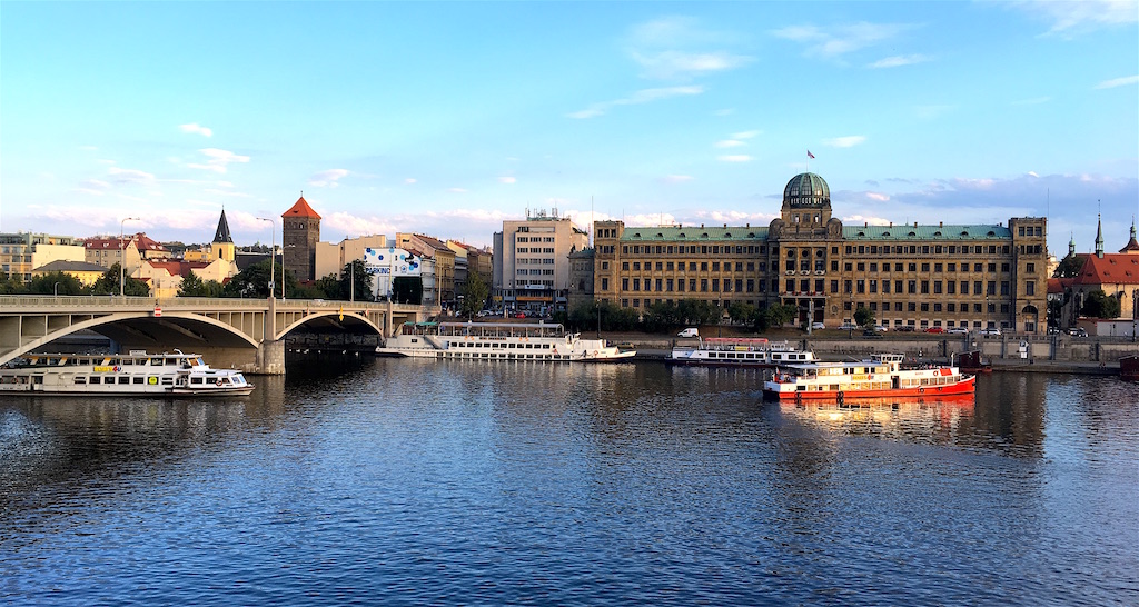 river boats vltava river prague czechia