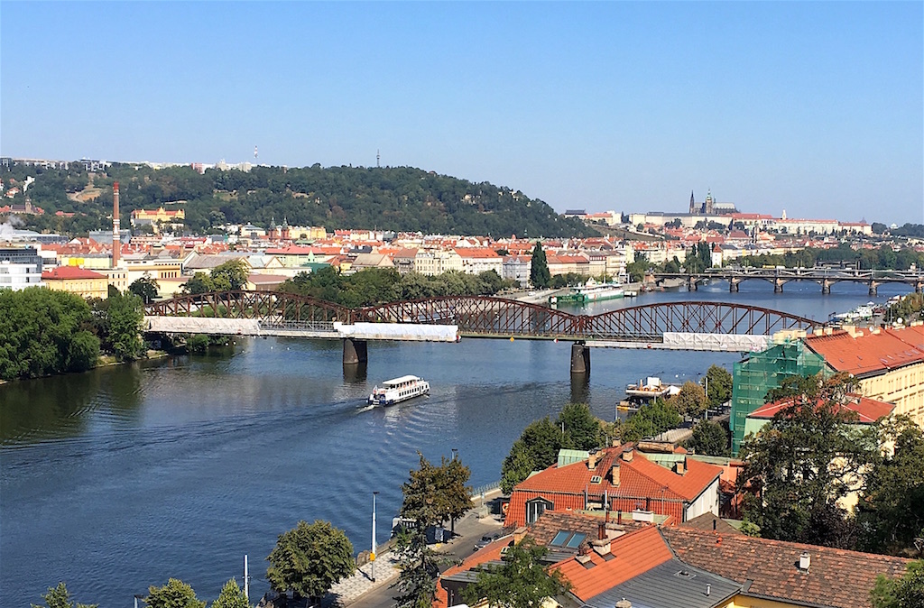 Vysehrad views of Vltava river