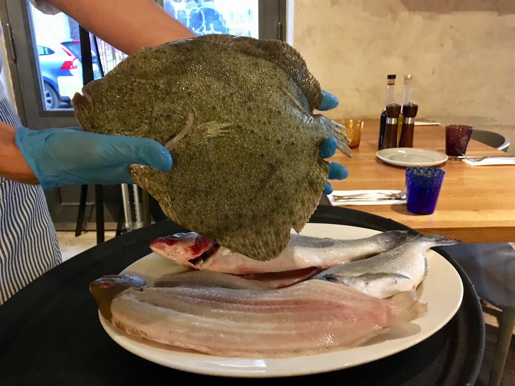fresh fish turbot la bottega bistroteka prague