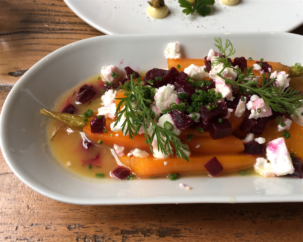 glazed carrots honey feta beets Pohostinec Monarch