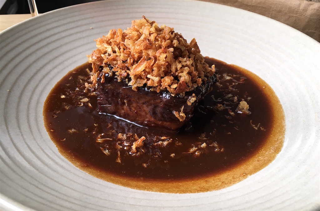 beef ribs crispy shallots nejen bistro prague