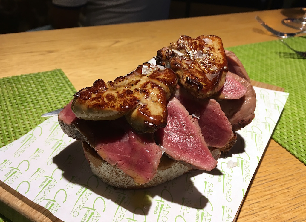 pork loin seared foie toast salgadoiro sanxenxo