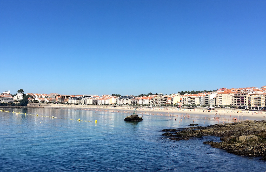 Sanxenxo Silgar Beach Galicia Spain