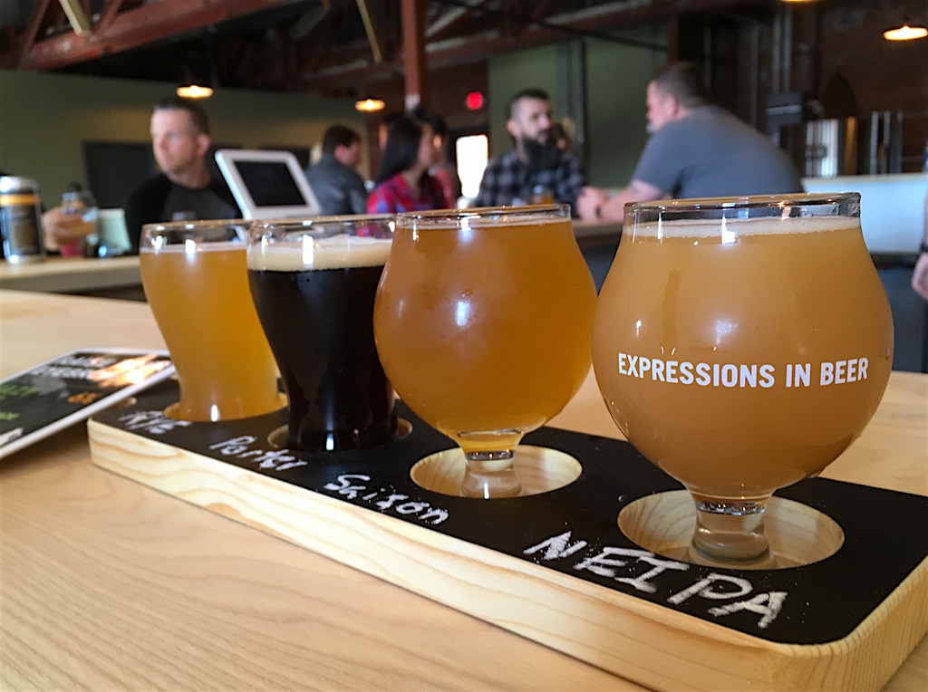 Idiom brewing beer tasting flight