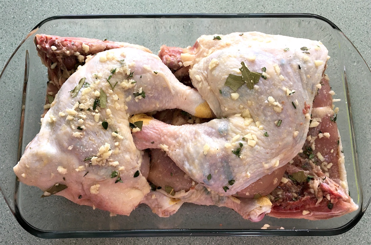 chicken leg quarter salt cure