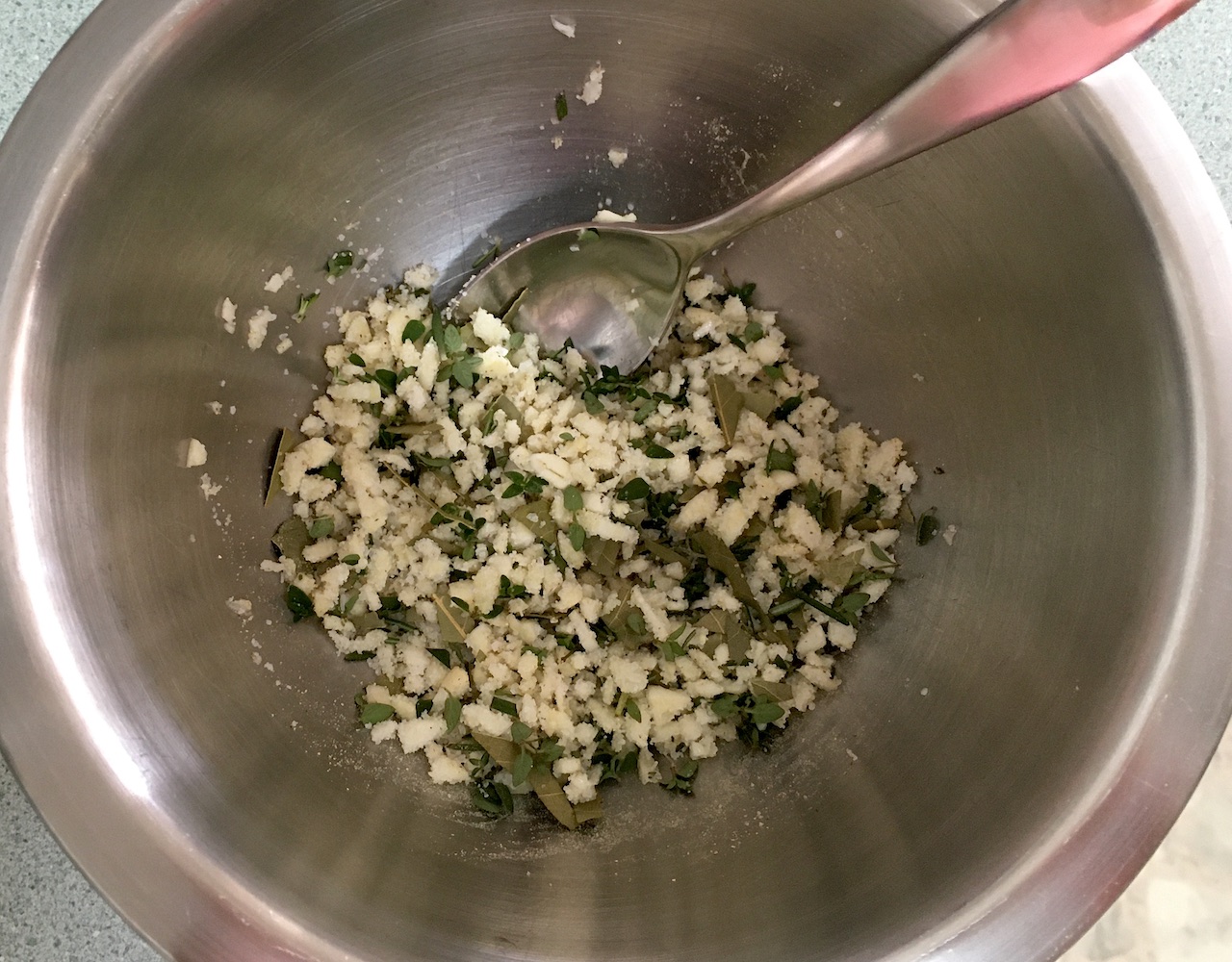 Salt garlic herb rub